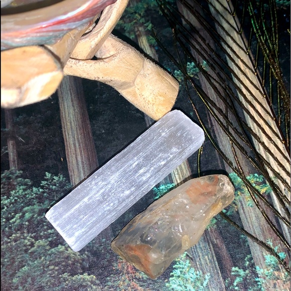 “The Ultimate Protection” Smudge Set w Angel Aura Quartz Complete Protection Set - Picture 3 of 16